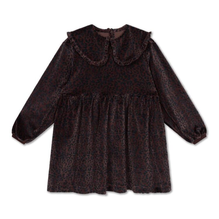 Repose 41. Fancy sweat dress - Chocolate leopard