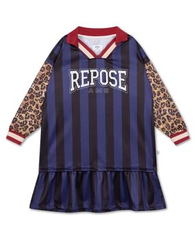Repose 53. Sports jersey dress - Eclipse night color block back