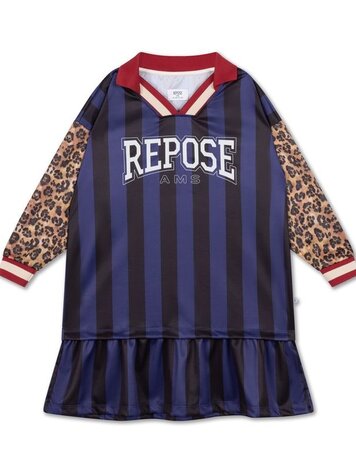 Repose 53. Sports jersey dress - Eclipse night color block back