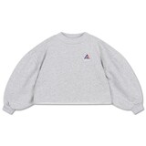 Repose 24. Crop heart sweater - Light mixed grey Repose 24. Crop heart sweater - Light mixed grey