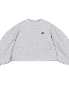 Repose 24. Crop heart sweater - Light mixed grey