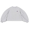 Repose 24. crop heart sweater - Light mixed grey Repose 24. crop heart sweater - Light mixed grey