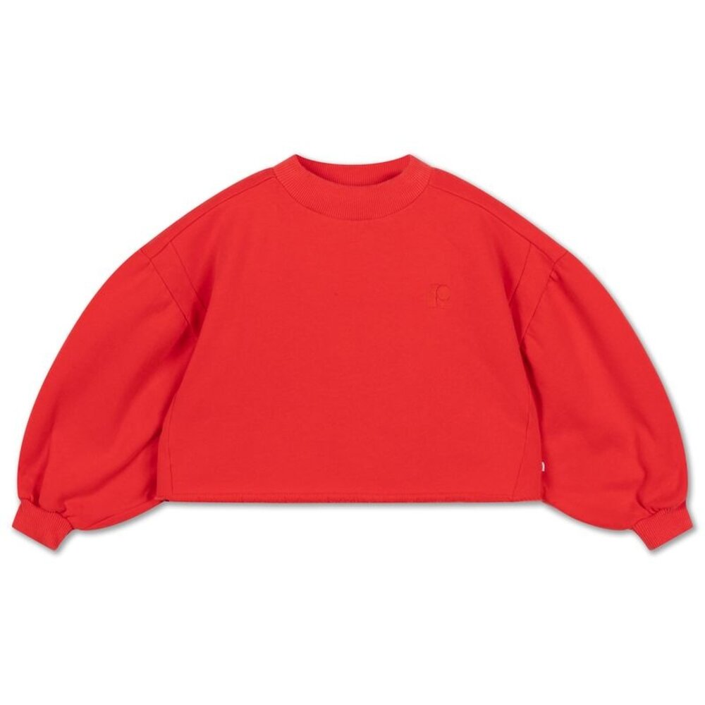 Repose 24. Crop heart sweater - Firecracker red Repose 24. Crop heart sweater - Firecracker red