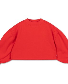 Repose 24. Crop heart sweater - Firecracker red