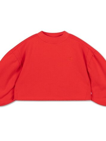 Repose 24. Crop heart sweater - Firecracker red