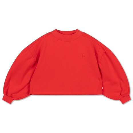 Repose 24. Crop heart sweater - Firecracker red Repose 24. Crop heart sweater - Firecracker red