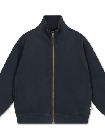 Repose 18. Zip up sweater - Moonless night black