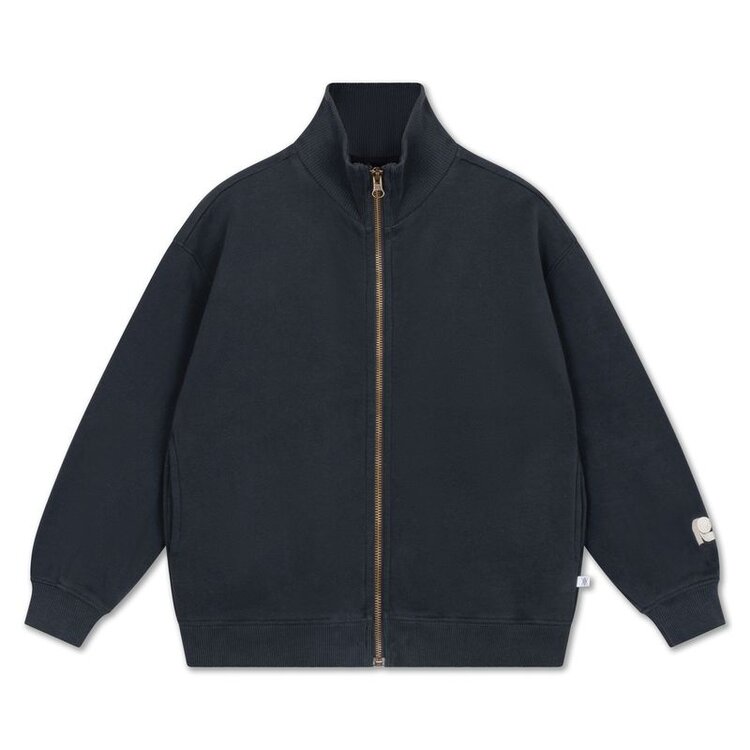 Repose 18. Zip up sweater - Moonless night black