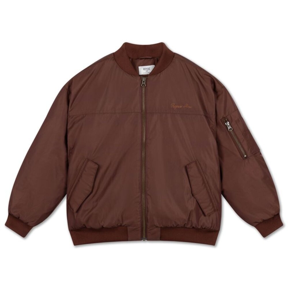 Repose 3. Bomber coat - Pure chocolat back Repose 3. Bomber coat - Pure chocolat back