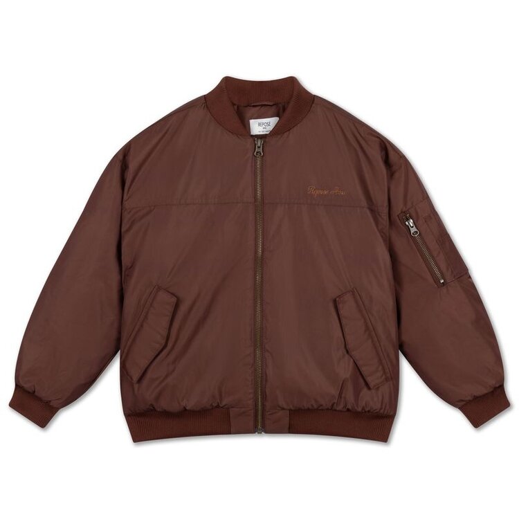 Repose 3. Bomber coat - Pure chocolat back