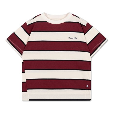 Repose 31. Tee shirt - Mulberry multi stripe Repose 31. Tee shirt - Mulberry multi stripe