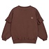 82. Ruffle sweater - Chocolat brown