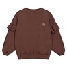 Repose 82. Ruffle sweater - Chocolat brown Repose 82. Ruffle sweater - Chocolat brown