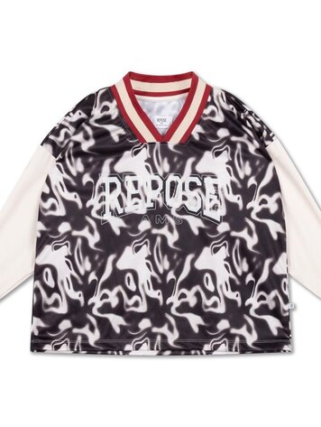Repose 51. Soccer tee - Liquid marble color block