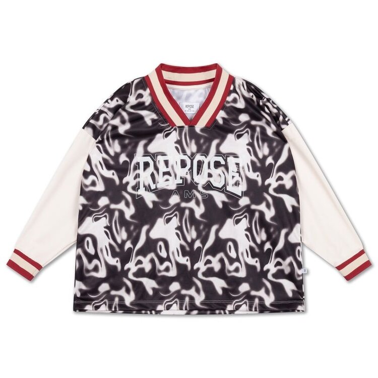 Repose 51. Soccer tee - Liquid marble color block