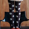 Repose 71. Tights - Chocolate polka dot Repose 71. Tights - Chocolate polka dot