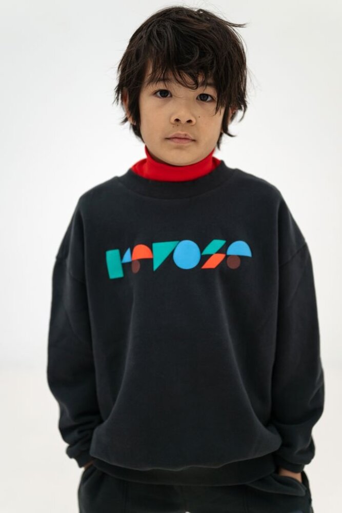 Repose 14. Cozy drop sweater - Moonless night black Repose 14. Cozy drop sweater - Moonless night black