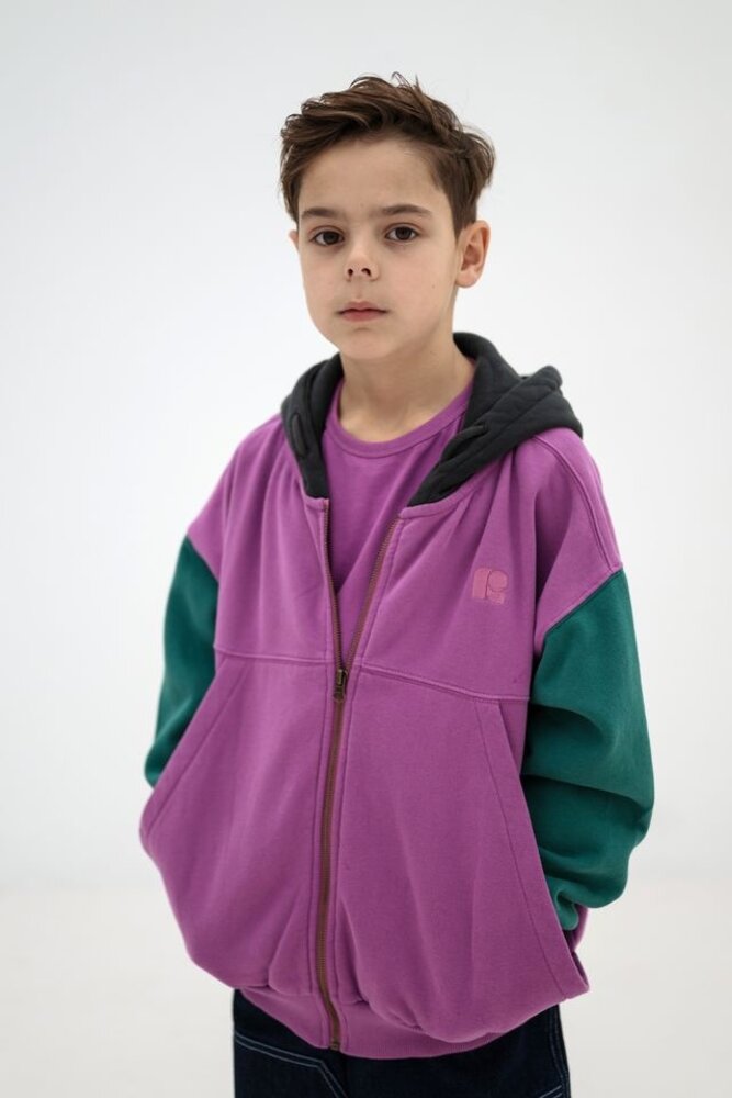 Repose 17. Zip hoodie color block Repose 17. Zip hoodie color block