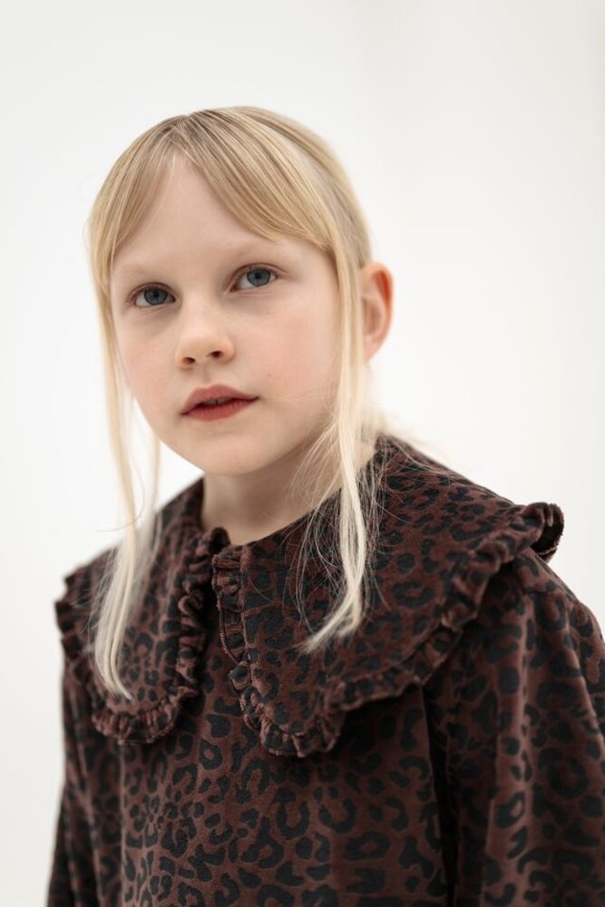 Repose 41. Fancy sweat dress - Chocolate leopard Repose 41. Fancy sweat dress - Chocolate leopard