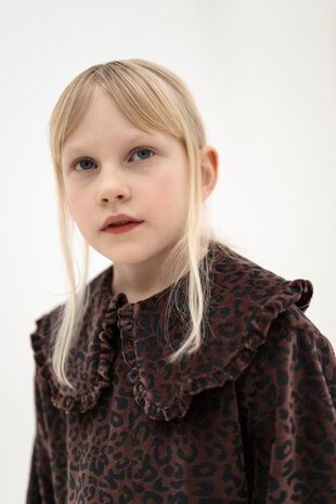 Repose 41. Fancy sweat dress - Chocolate leopard Repose 41. Fancy sweat dress - Chocolate leopard