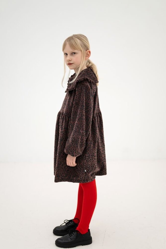 Repose 41. Fancy sweat dress - Chocolate leopard Repose 41. Fancy sweat dress - Chocolate leopard