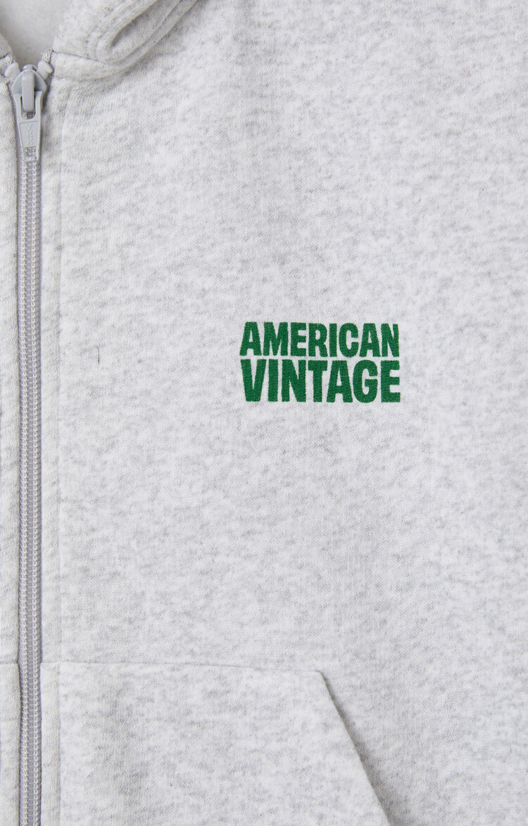 American Vintage Vest Baptown Gris Chine