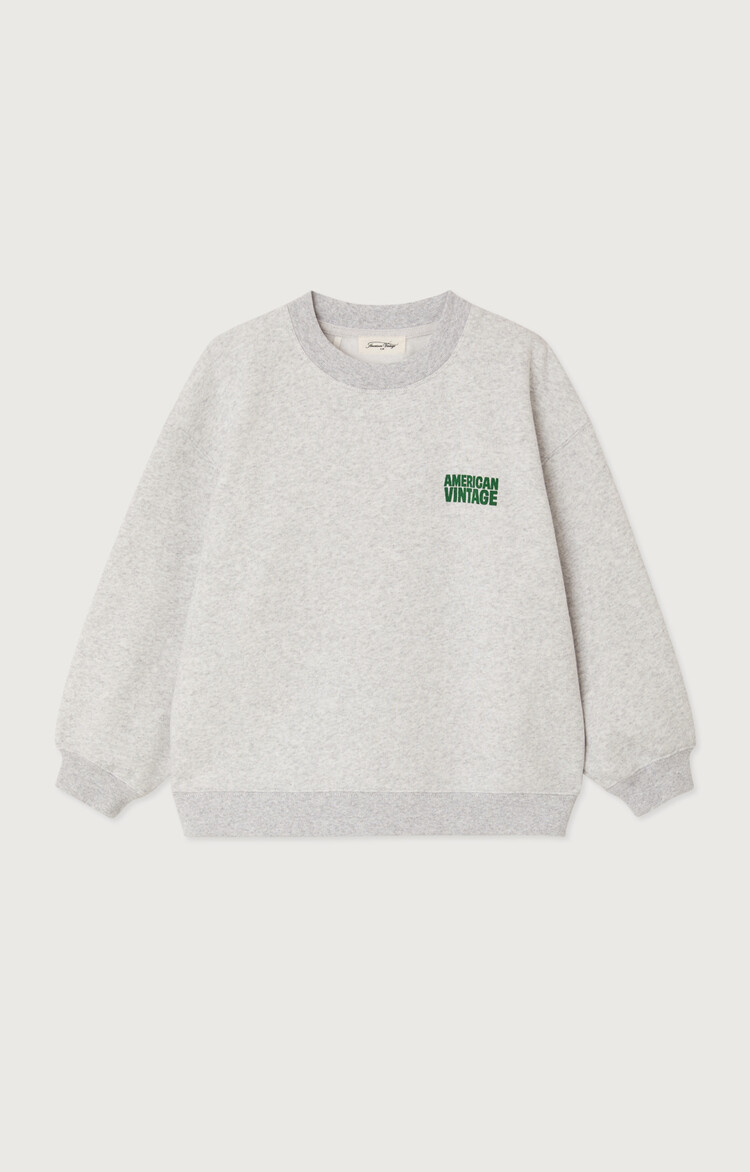 American Vintage Sweater Baptown Gris Chine