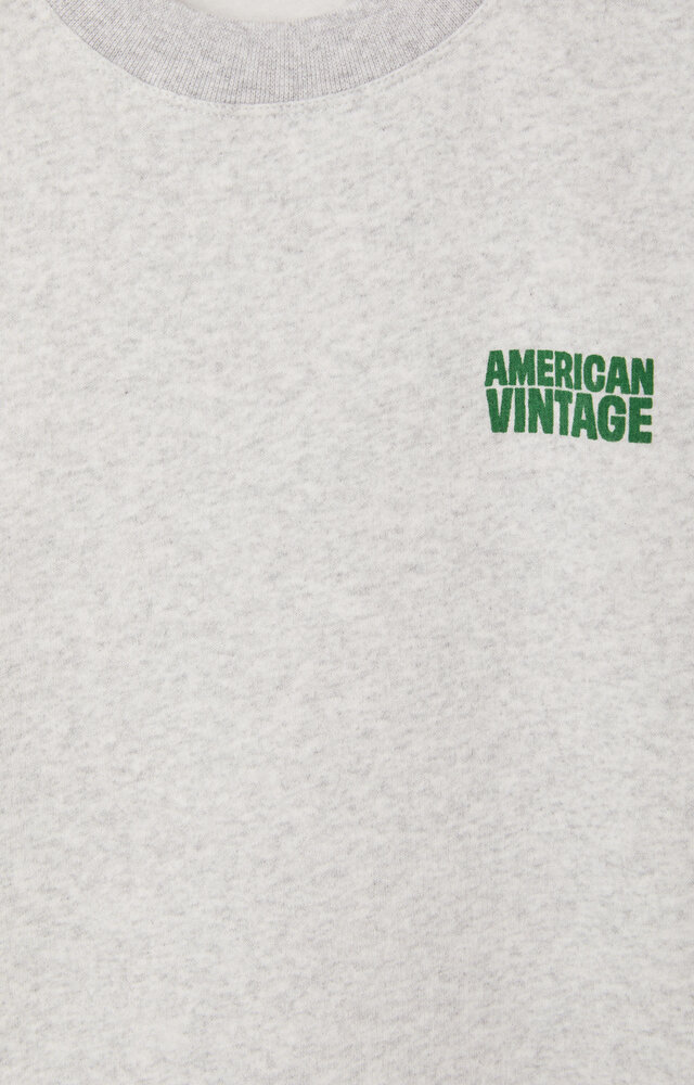 American Vintage Sweater Baptown Gris Chine American Vintage Sweater Baptown Gris Chine