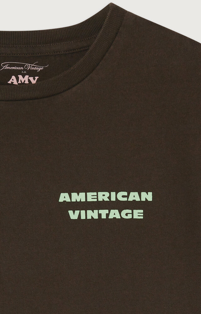 American Vintage T-shirt Fizvalley Choco Vintage
