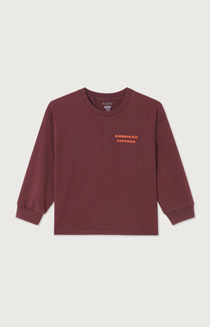 American Vintage T-shirt Fizvalley longsleeve Aubergine Vintage American Vintage T-shirt Fizvalley longsleeve Aubergine Vintage
