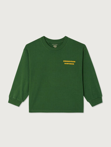 American Vintage T-shirt Fizvalley longsleeve Feuillage Vintage