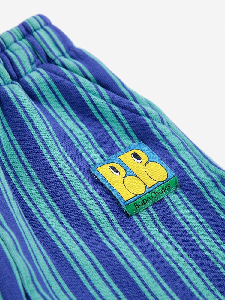 Bobo Choses Booo Bo Choses Tag stripes jogging pants Bobo Choses Booo Bo Choses Tag stripes jogging pants