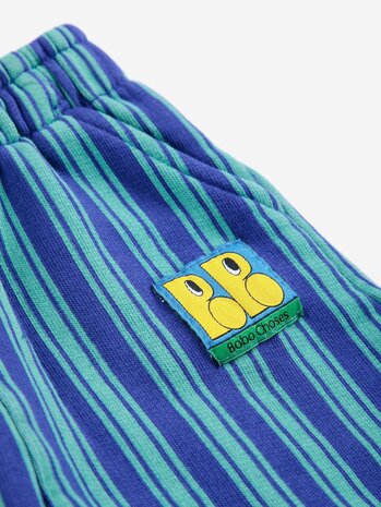 Bobo Choses Booo Bo Choses Tag stripes jogging pants Bobo Choses Booo Bo Choses Tag stripes jogging pants