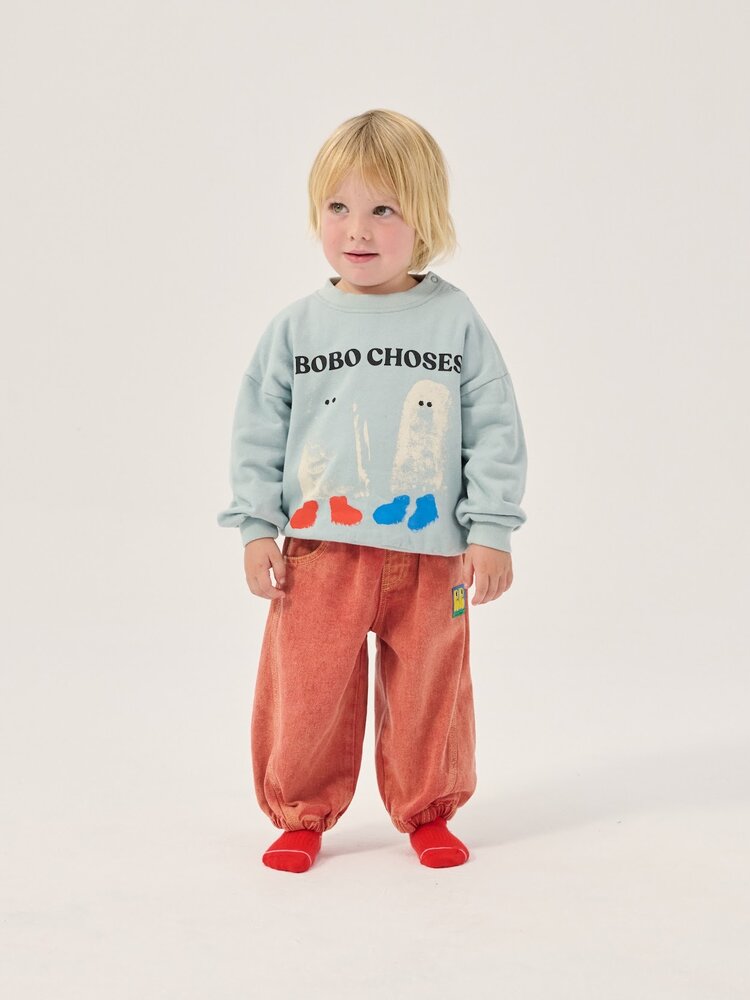 Bobo Choses Booo Bo Choses Tag denim pants Bobo Choses Booo Bo Choses Tag denim pants