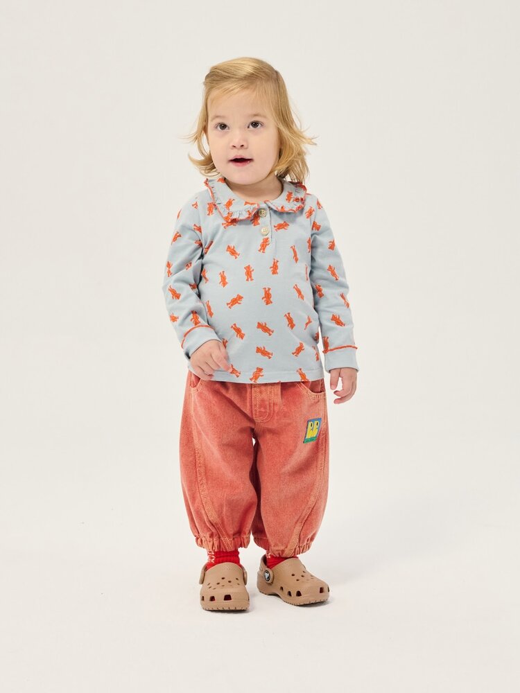 Bobo Choses Booo Bo Choses Tag denim pants Bobo Choses Booo Bo Choses Tag denim pants