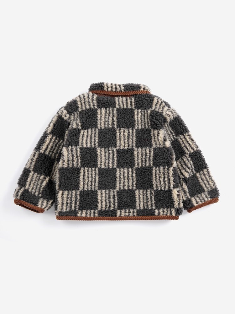 Bobo Choses Almost Moiré all over sheepskin jacket Bobo Choses Almost Moiré all over sheepskin jacket