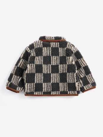 Bobo Choses Almost Moiré all over sheepskin jacket Bobo Choses Almost Moiré all over sheepskin jacket