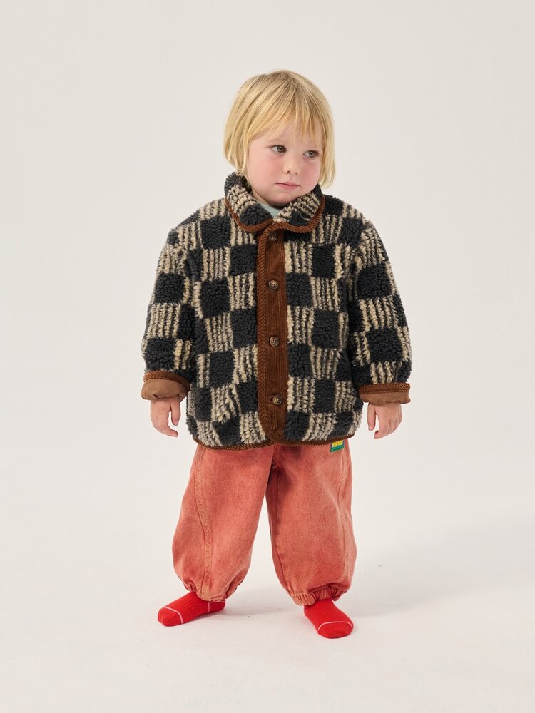 Bobo Choses Almost Moiré all over sheepskin jacket Bobo Choses Almost Moiré all over sheepskin jacket