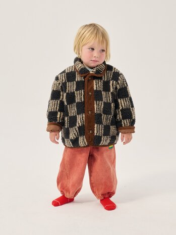 Bobo Choses Almost Moiré all over sheepskin jacket Bobo Choses Almost Moiré all over sheepskin jacket