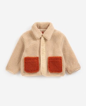 Bobo Choses Softpaw Monster sheepskin reversible jacket