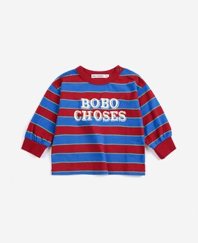 Bobo Choses Bobo Choses Embossed stripes T-shirt