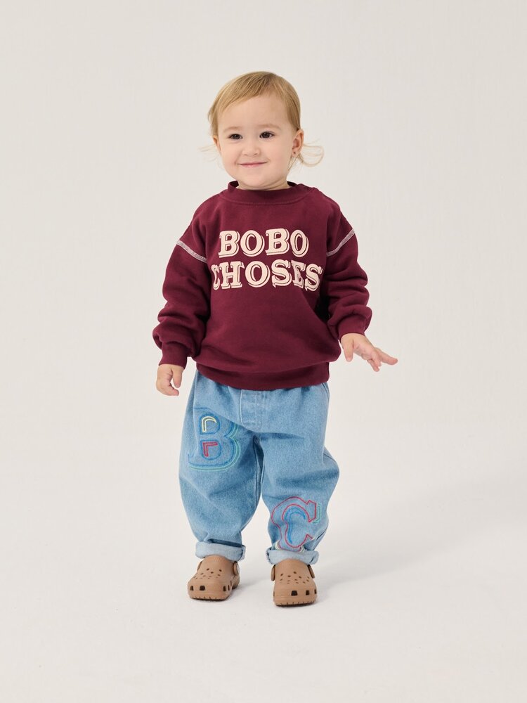 Bobo Choses B.C. Embossed denim pants