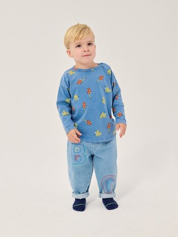 Bobo Choses B.C. Embossed denim pants