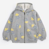 Bobo Choses Pixel Abduction all over zipped hoodie