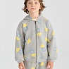 Bobo Choses Pixel Abduction all over zipped hoodie