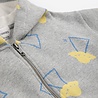 Bobo Choses Pixel Abduction all over zipped hoodie