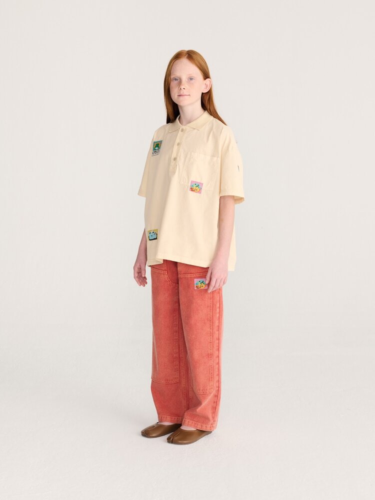 Bobo Choses Taxi Saurus Tag twill pants Bobo Choses Taxi Saurus Tag twill pants