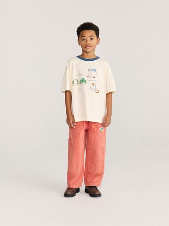 Bobo Choses Taxi Saurus Tag twill pants Bobo Choses Taxi Saurus Tag twill pants