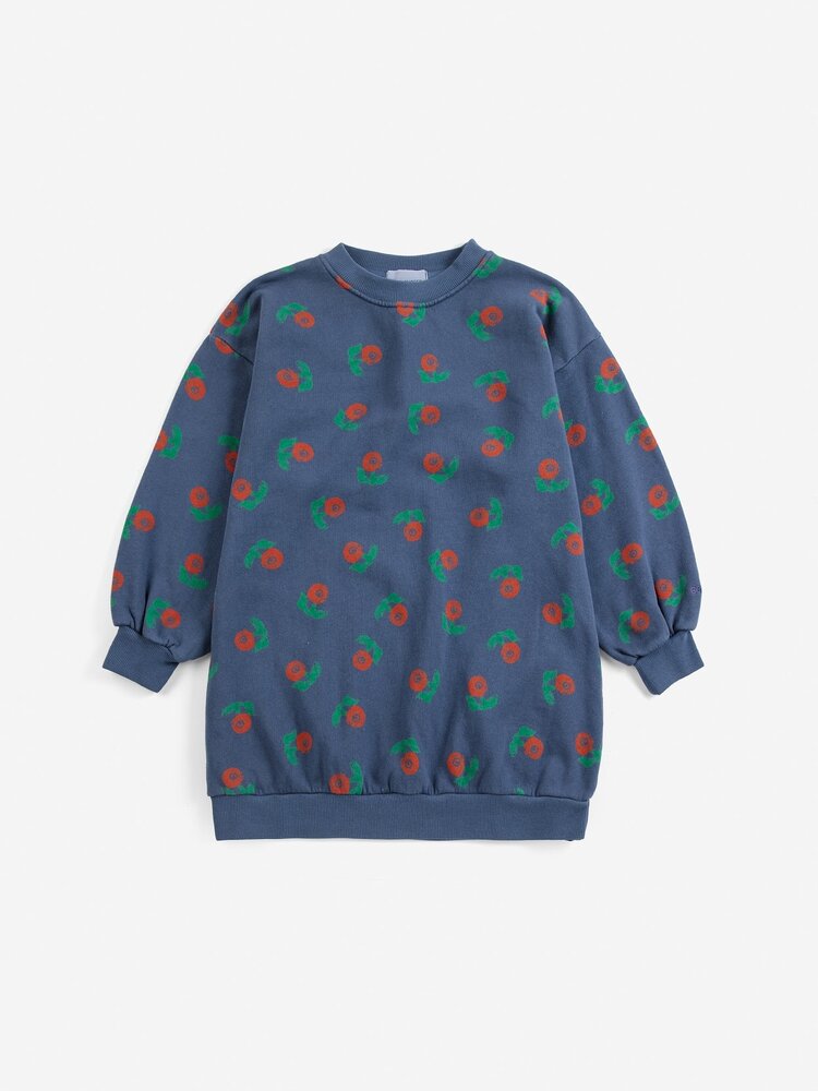 Bobo Choses Stamp Bloom all over sweatshirt dress Bobo Choses Stamp Bloom all over sweatshirt dress