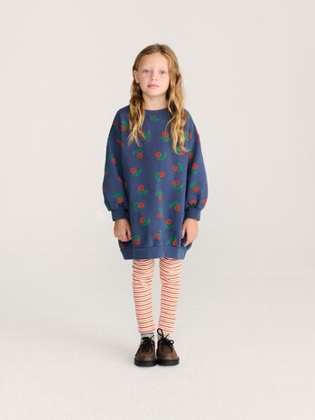 Bobo Choses Stamp Bloom all over sweatshirt dress Bobo Choses Stamp Bloom all over sweatshirt dress